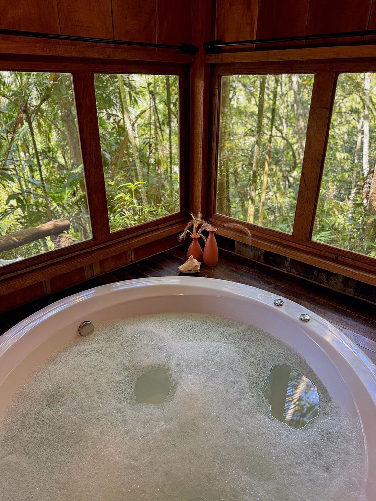 Cabana Nalu | Romântica com hidro e rede suspensa