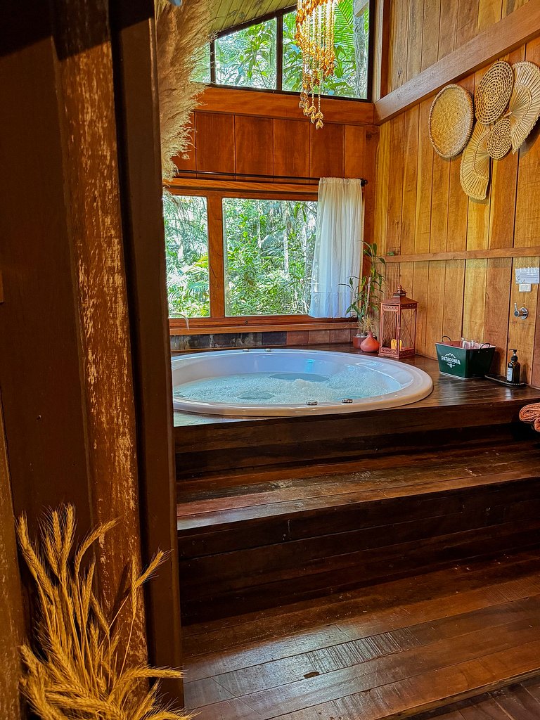 Cabana Nalu | Romântica com hidro e rede suspensa