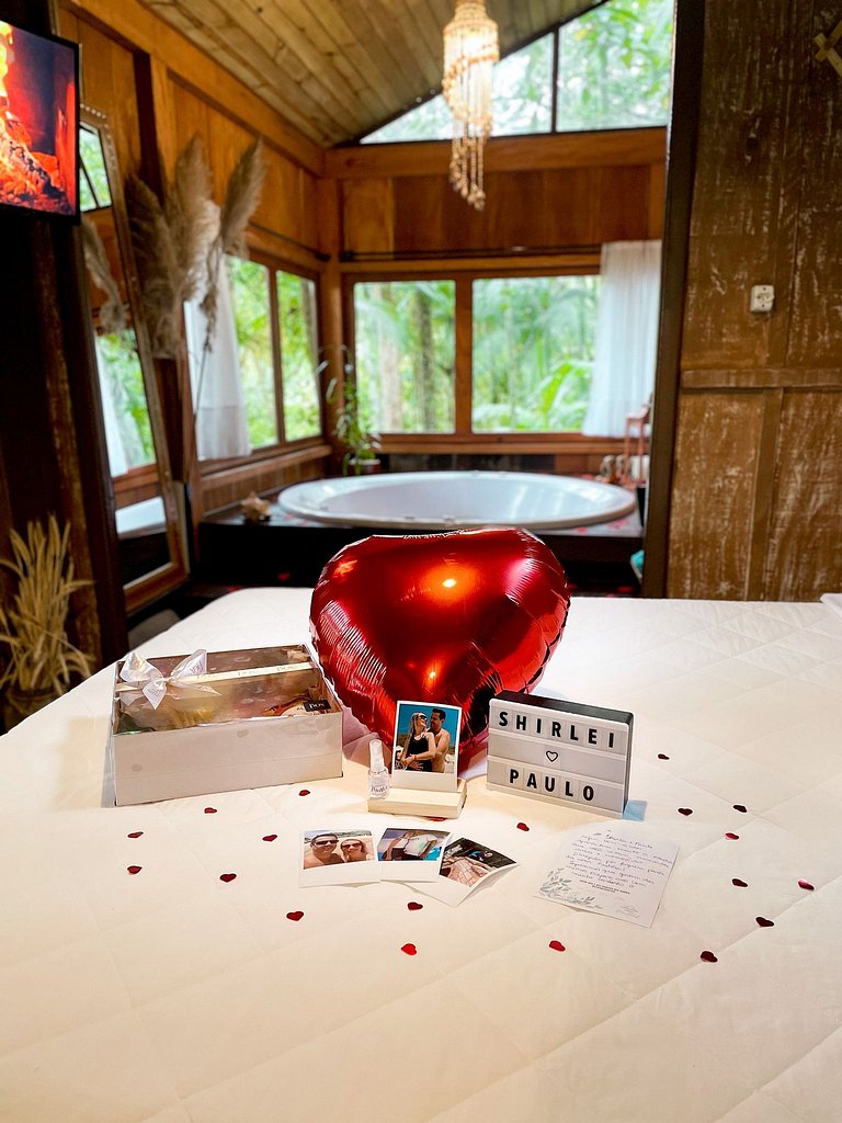 Cabana Nalu | Romântica com hidro e rede suspensa