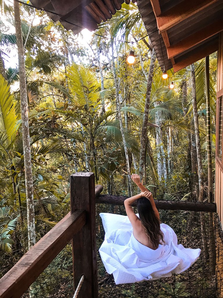 Cabana Nalu | Romântica com hidro e rede suspensa