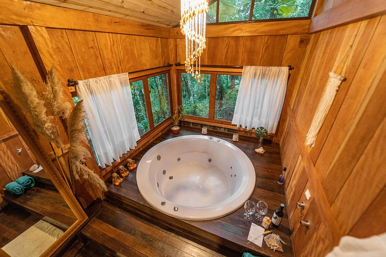 Cabana Nalu | Romântica com hidro e rede suspensa